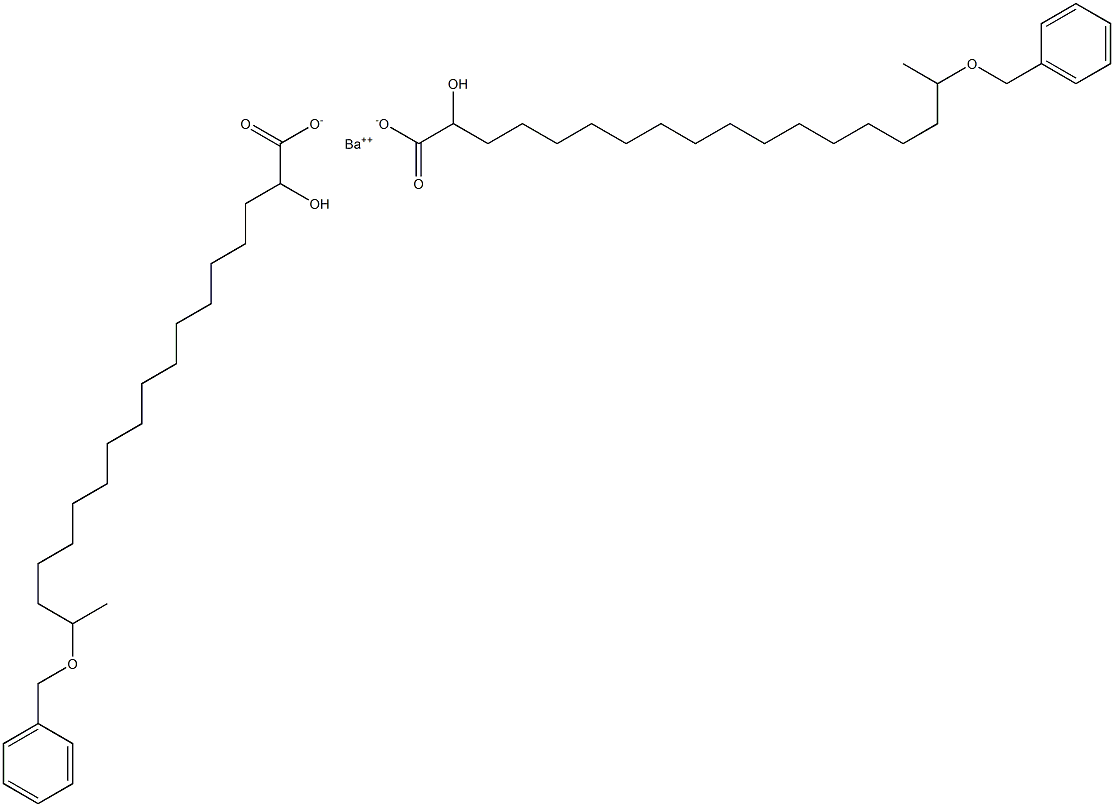 Bis(17-benzyloxy-2-hydroxystearic acid)barium salt Struktur