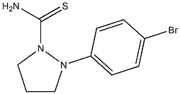 (Tetrahydro-2-(4-bromophenyl)-1H-pyrazole)-1-carbothioamide Struktur