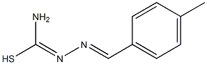 [2-(4-Methylbenzylidene)hydrazono](amino)methanethiol Struktur