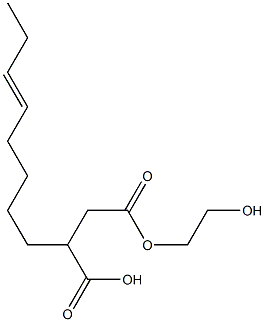 3-(5-Octenyl)succinic acid hydrogen 1-(2-hydroxyethyl) ester Struktur