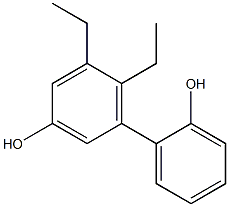 5,6-Diethyl-1,1'-biphenyl-2',3-diol Struktur