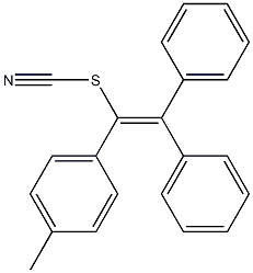 1-(4-Methylphenyl)-2,2-diphenylethenyl thiocyanate Struktur