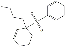 3-Butyl-3-(phenylsulfonyl)cyclohexene Struktur