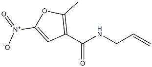 2-Methyl-5-nitro-N-(2-propenyl)furan-3-carboxamide Struktur