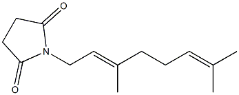 N-[(2E)-3,7-Dimethyl-2,6-octadienyl]succinimide Struktur