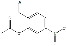 Acetic acid 2-bromomethyl-5-nitrophenyl ester Struktur