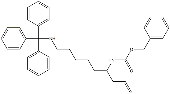 N-(Triphenylmethyl)-N'-(benzyloxycarbonyl)-8-nonene-1,6-diamine Struktur