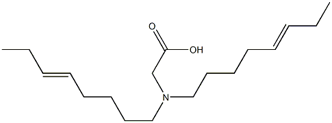 N,N-Di(5-octenyl)glycine Struktur