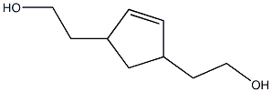 3,5-Bis(2-hydroxyethyl)cyclopentene Struktur