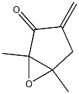 2,3-Dimethyl-2,3-epoxy-5-methylene-1-cyclopentanone Struktur