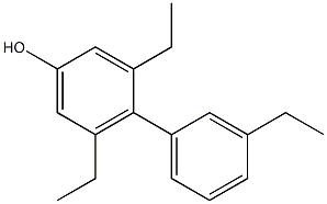 3,5-Diethyl-4-(3-ethylphenyl)phenol Struktur