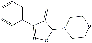 4-Methylene-5-morpholino-3-phenyl-4,5-dihydroisoxazole Struktur