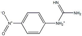 1-[4-Nitrophenyl]guanidinium Struktur