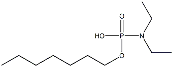 N,N-Diethylamidophosphoric acid hydrogen heptyl ester Struktur