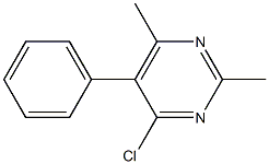 4-Chloro-5-phenyl-2,6-dimethylpyrimidine Struktur