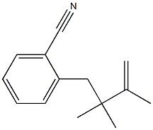 2-(2,2,3-Trimethyl-3-butenyl)benzonitrile Struktur