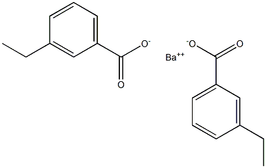 Bis(3-ethylbenzoic acid)barium salt Struktur