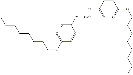 Bis[(Z)-3-(octyloxycarbonyl)acrylic acid] calcium salt Struktur