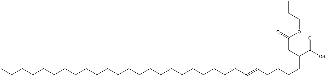 2-(5-Nonacosenyl)succinic acid 1-hydrogen 4-propyl ester Struktur