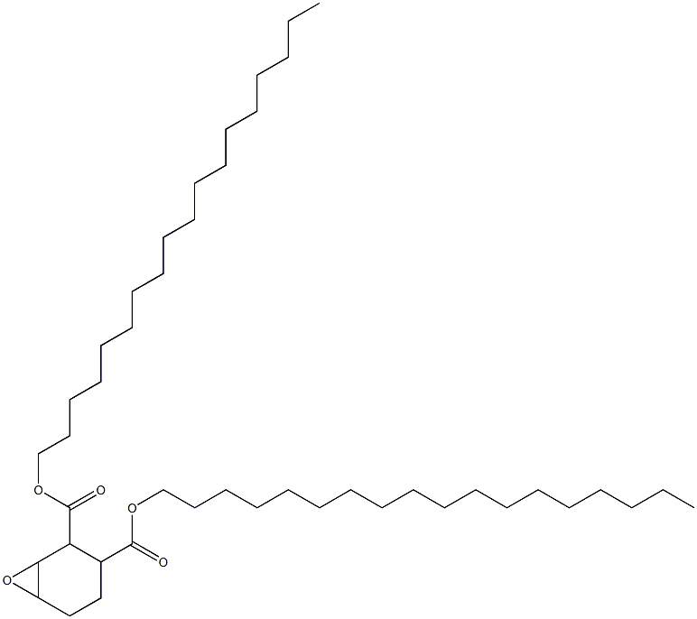 7-Oxabicyclo[4.1.0]heptane-2,3-dicarboxylic acid dioctadecyl ester Struktur