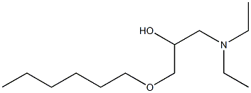 1-Diethylamino-3-hexyloxy-2-propanol Struktur