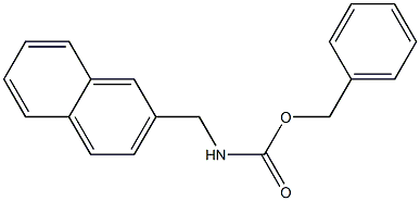 N-(2-Naphtylmethyl)carbamic acid benzyl ester Struktur