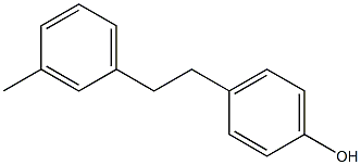 4-[2-(3-Methylphenyl)ethyl]phenol Struktur