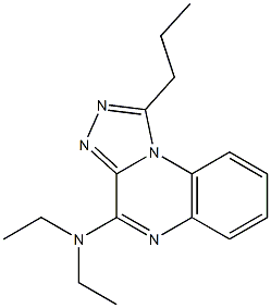 4-Diethylamino-1-propyl[1,2,4]triazolo[4,3-a]quinoxaline Struktur