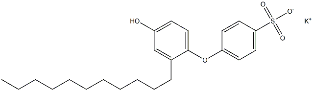 4'-Hydroxy-2'-undecyl[oxybisbenzene]-4-sulfonic acid potassium salt Struktur