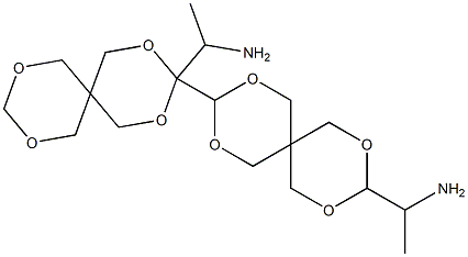 3,3'-Bis(1-aminoethyl)-3,9'-bi[2,4,8,10-tetraoxaspiro[5.5]undecane] Struktur