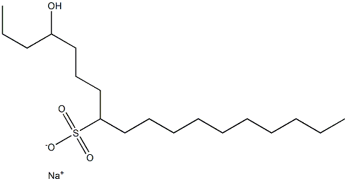 4-Hydroxyoctadecane-8-sulfonic acid sodium salt Struktur