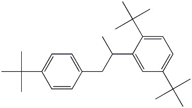 2-(2,5-Di-tert-butylphenyl)-1-(4-tert-butylphenyl)propane Struktur