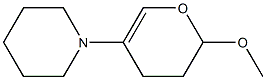 3,4-Dihydro-2-methoxy-5-piperidino-2H-pyran Struktur