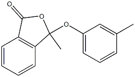 3-Methyl-3-(3-methylphenoxy)isobenzofuran-1(3H)-one Struktur