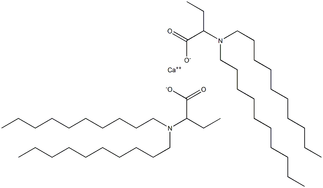 Bis[2-(didecylamino)butyric acid]calcium salt Struktur