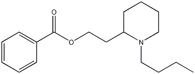 1-Butyl-2-piperidineethanol benzoate Struktur