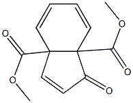 1-Oxo-3a,7a-dihydro-1H-indene-3a,7a-dicarboxylic acid dimethyl ester Struktur