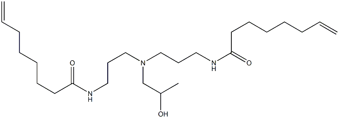 N,N'-[2-Hydroxypropyliminobis(3,1-propanediyl)]bis(7-octenamide) Struktur