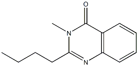 2-Butyl-3-methylquinazolin-4(3H)-one Struktur