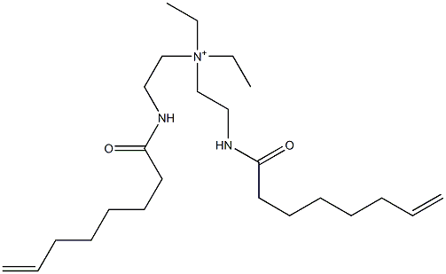 N,N-Diethyl-2-(7-octenoylamino)-N-[2-(7-octenoylamino)ethyl]ethanaminium Struktur