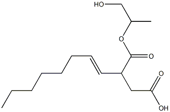 2-(1-Octenyl)succinic acid hydrogen 1-(2-hydroxy-1-methylethyl) ester Struktur