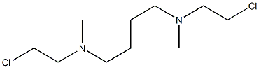 N,N'-Bis(2-chloroethyl)-N,N'-dimethyl-1,4-butanediamine Struktur