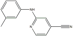 2-(3-Methylphenylamino)pyridine-4-carbonitrile Struktur