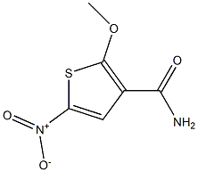 2-Methoxy-5-nitro-3-thiophenecarboxamide Struktur