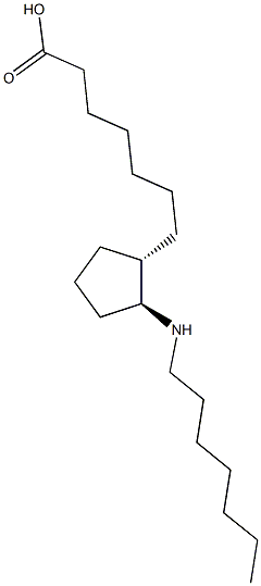 13-Azaprostan-1-oic acid Struktur