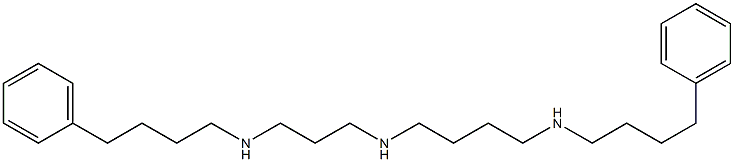 N-[3-[(4-Phenylbutyl)amino]propyl]-N'-(4-phenylbutyl)-1,4-butanediamine Struktur