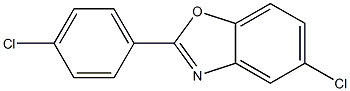 2-(4-Chlorophenyl)-5-chlorobenzoxazole Struktur