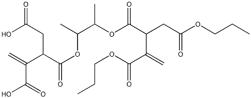 3,3'-[1,2-Dimethylethylenebis(oxycarbonyl)]bis(1-butene-2,4-dicarboxylic acid dipropyl) ester Struktur