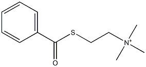 Benzoylthiocholine Struktur