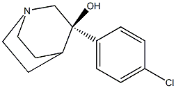 (3R)-3-(4-Chlorophenyl)-1-azabicyclo[2.2.2]octan-3-ol Struktur